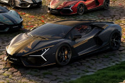 ** 予約商品 ** LOOKSMART LS543IMA 1/43 Lamborghini Revuelto Impavido Grigio Crater with Livery Nero Nemesis / Bronzo Serse (Matt Finishing)