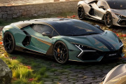 ** 予約商品 ** LOOKSMART LS543IMC 1/43 Lamborghini Revuelto Impavido Verde Campus with Livery Nero Noctis / Bronzo Oreadi (Shiny Finishing)