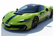 ** 予約商品 ** BBR P18269N 1/18 Ferrari 296 Speciale Verde Germoglio with black stripes （ケース付）