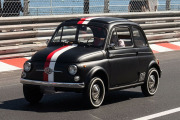 ** 予約商品 ** BBR RGM18004CL 1/18 FIAT 500 D Matt Black with Stripe #16
