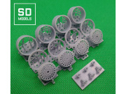 ** 予約商品 ** SD MODELS SD-J01 1/24 ジャグヮー XJ-S レーシングホイール ハセガワ対応 3Dプリント