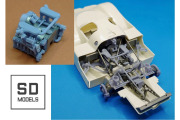 ** 予約商品 ** SD MODELS SD-P02+1 1/24 ポルシェ956【プライベータ・エンジン】追加パーツ タミヤ対応 3Dプリント
