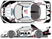 SHUNKO D014B 1/24 PIAA NSX 2004 Decal set (for Tamiya) 【メール便可】