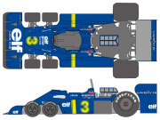 SHUNKO D403 1/20 Tyrrell P34 1976 Sweden /Japanese GP Decal set (for Tamiya)【メール便可】
