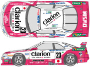 ** 予約商品 ** SHUNKO D495 1/24 Clarion GT-R LM 1995 Decal set (for Tamiya) 【メール便可】