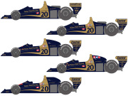SHUNKO D513 1/20 Wolf WR1 &WR3 1977-78 Decal set (for Tamiya)【メール便可】