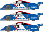 ** 予約商品 ** SHUNKO D531 1/24 Nissan R89C 1989 LM Decal set (for Tamiya) 【メール便可】