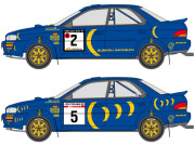 ** 予約商品 ** SHUNKO D541 1/24 Subaru Impreza 1993 1000lakes/RAC Decal set (for Hasegawa) 【メール便可】