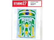 STUDIO27デカール DC1237 1/24 McLaren Senna XP Brazil #1 Dress up decal for Tamiya 【メール便可】
