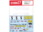 STUDIO27デカール DC1240 1/20 Fiat 131 Abarth Rally 1977 Tour De Corse #5 decal for Tamiya 【メール便可】