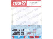 STUDIO27デカール DC1253 1/24 BRE 240Z #46 /#3 (for Tamiya) 【メール便可】