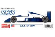 【お取り寄せ商品】 STUDIO27　FK20333 1/20 Brabham BT58 USA GP 1990