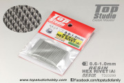 TOP STUDIO TD23299 0.6-1.0mm Resin Hex Rivet A