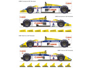 Vector One Decals D20-008B 1/20 Williams FW11 1986 / FW11B 1987 【メール便可】