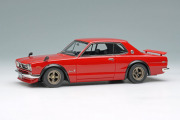 【お取り寄せ商品】 VISION VM244D Nissan Skyline 2000GT-R (KPGC10) with Spoiler (Nissan Works wheel) Red
