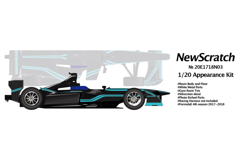 NewScratch 20E1718N03 1/20 Formula E 2017-18 #03 Nelson Piquet Jr