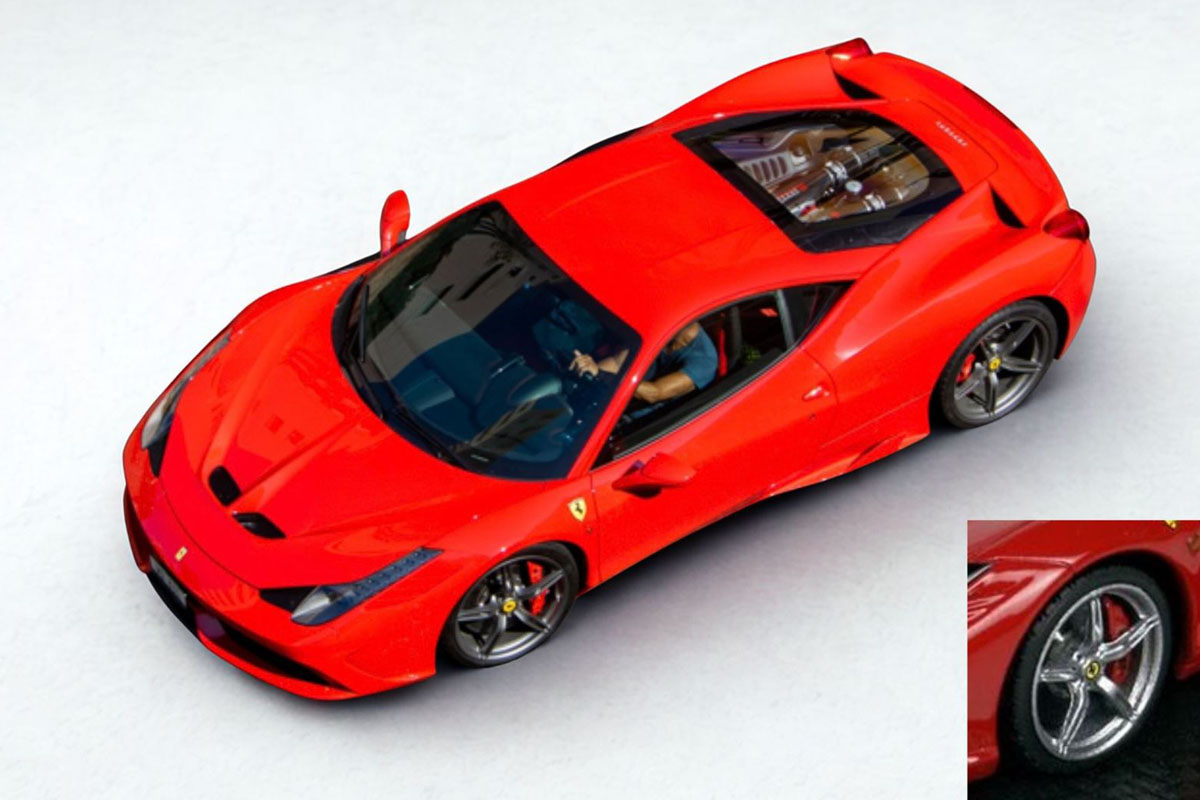 ** 予約商品 ** BBR P18068A3 1/18 Ferrari 458 Speciale Rosso Corsa Limited 158pcs （ケース付）
