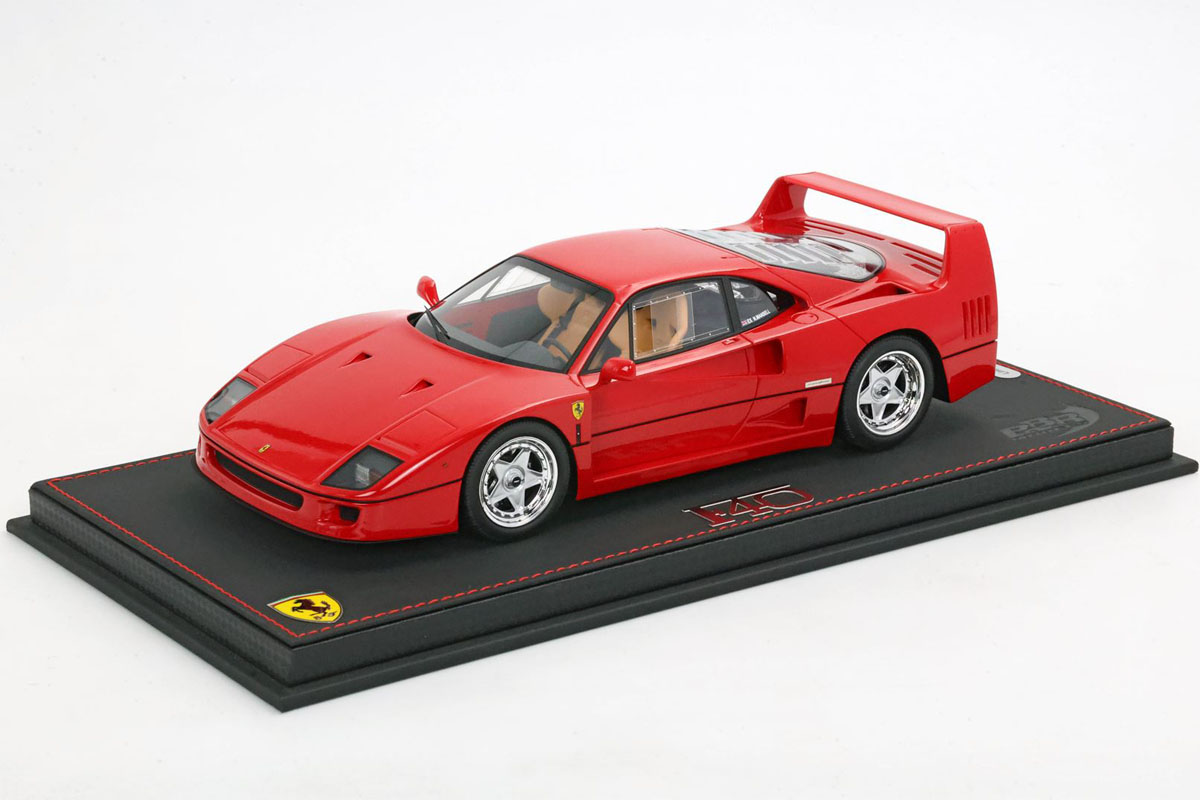 ** 予約商品 ** BBR P18168NMV 1/18 Ferrari F40 1987 Rosso Corsa - Ex Nigel Mansell （ケース付）