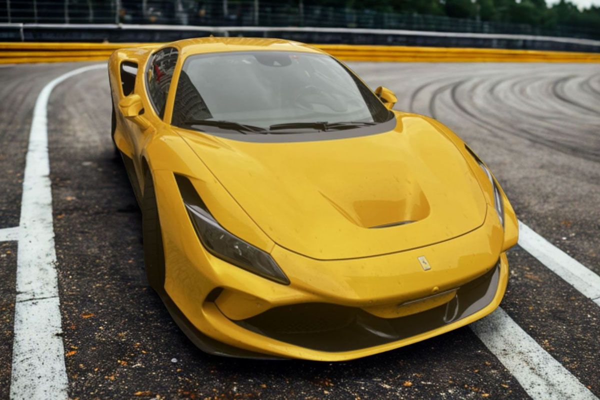 ** 予約商品 ** BBR P18171TV 1/18 Ferrari F8 Tributo Giallo Tristrato with Black Brakes （ケース付）