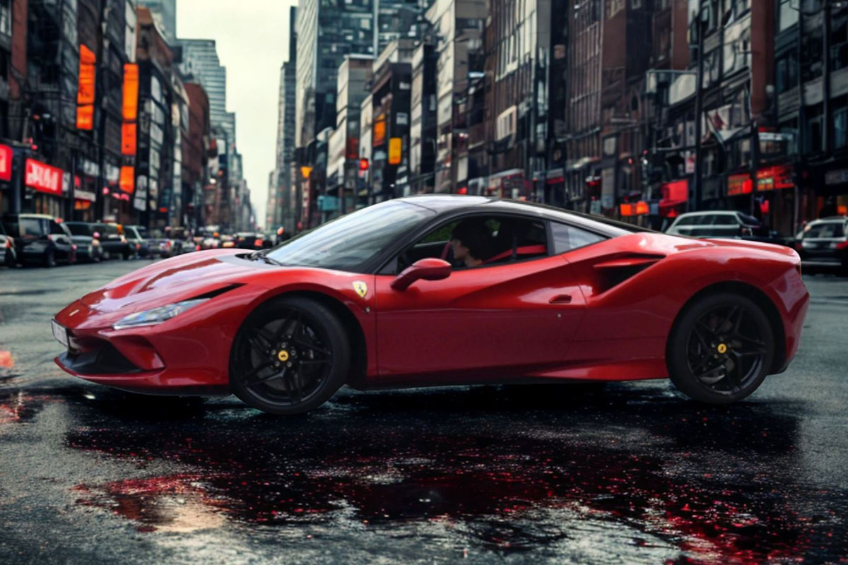 ** 予約商品 ** BBR P18171UV 1/18 Ferrari F8 Tributo Rosso Fuoco with Gloss Black Roof （ケース付）