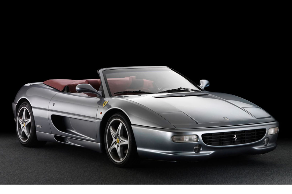 ** 予約商品 ** BBR P18177BCHAV 1/18 Ferrari 355 F1 Spider - Automatic Gear / Challenge grid Argento Nurburgring - Bordeaux interior （ケース付）