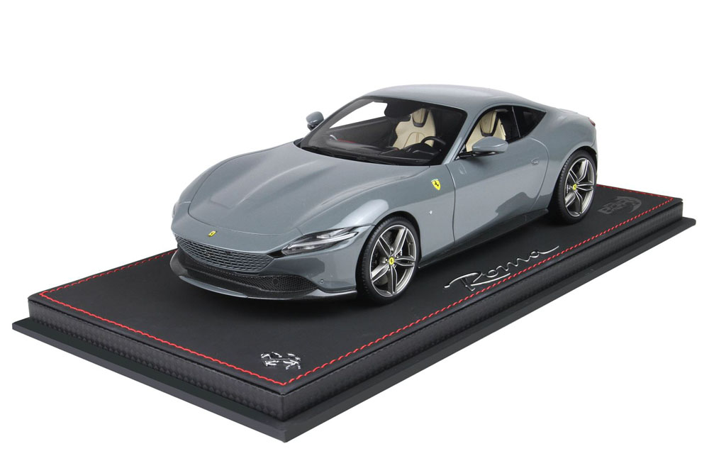 BBR P18185OO1V 1/18 Ferrari Roma Grigio Medio Limited 24pcs （ケース付）