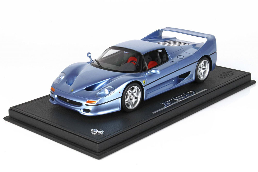 【お取り寄せ商品】 BBR P18189GV 1/18 Ferrari F50 Coupe 1995 Met. Light Blu Limited 48pcs （ケース付）
