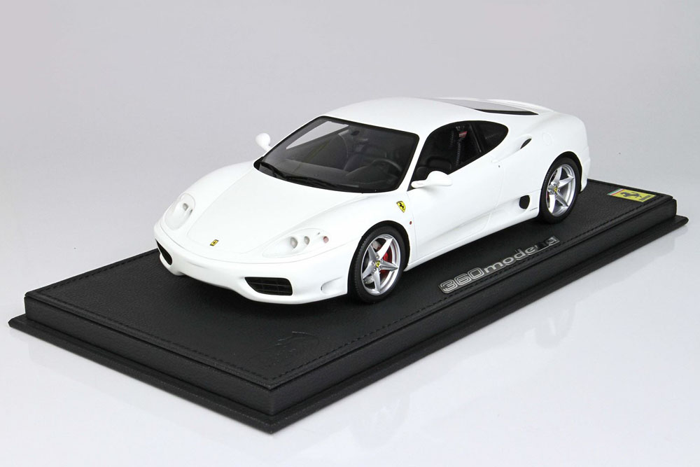 【お取り寄せ商品】 BBR P18204CV 1/18 Ferrari 360 Modena Manual Transmission Avus White Limited 48pcs （ケース付）