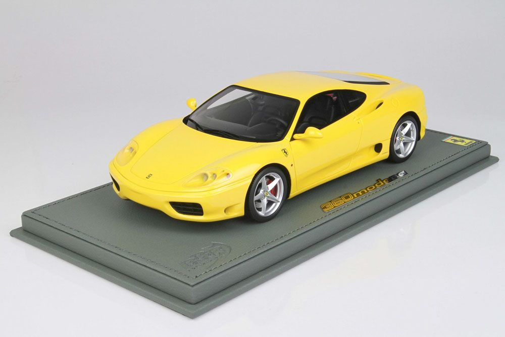 ミニカー　1/18 Ferrari 360 Modena - Manual Gear Transmission Modena Yellow ケース付 [P18204DV] お取り寄せ商品】 BBR P18204DV 1/18 Ferrari 360 Modena Manual