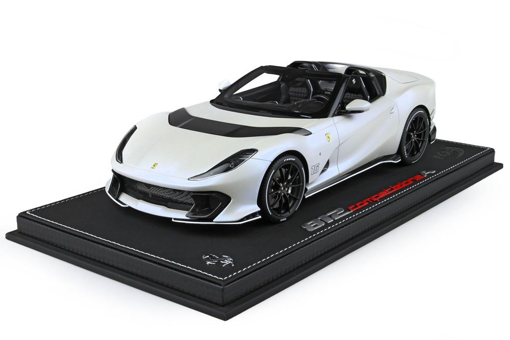 BBR P18209CLV 1/18 Ferrari 812 Competizione A Matt White Onda Marina Limited 136pcs （ケース付）