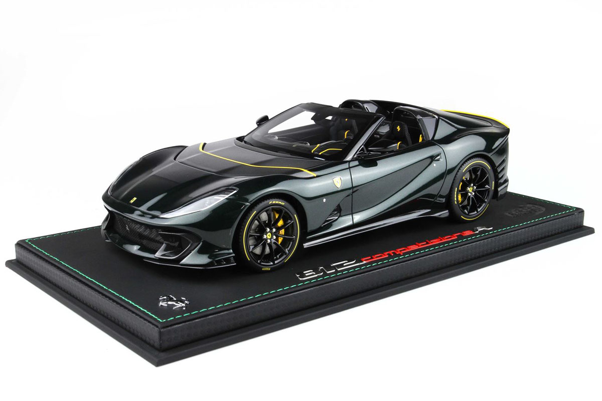 BBR P18209OV 1/18 Ferrari 812 Competizione A Green Zeltweg（ケース付）