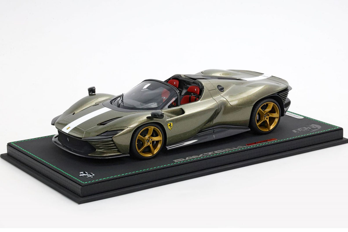 BBR P18214TMF1 1/18 Ferrari Daytona SP3 Serie Icona (Open Roof) Verde Manzoni Limited 24pcs（ケース付）