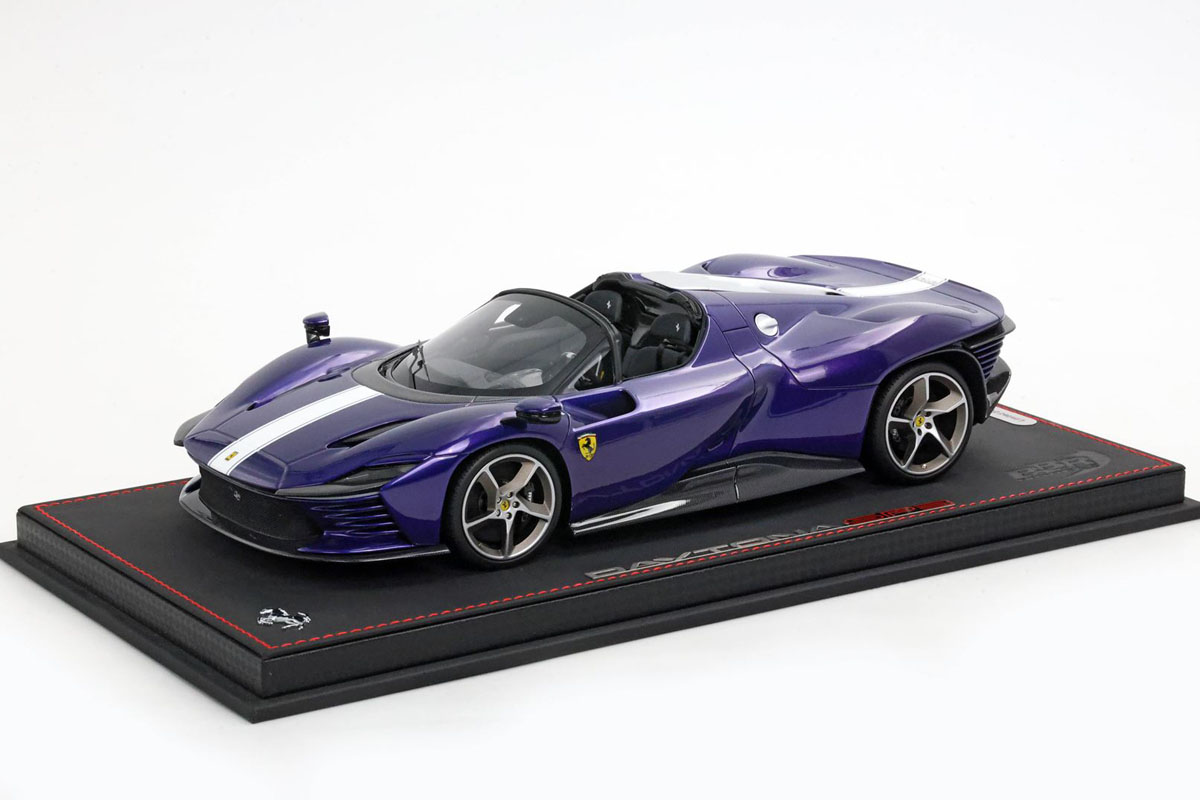 BBR P18214TMN 1/18 Ferrari Daytona SP3 Serie Icona (Open Roof) Viola Dino Limited 36pcs（ケース付）