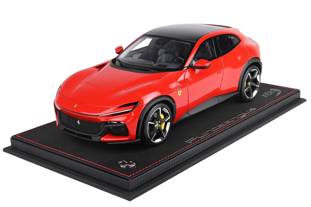 【お取り寄せ商品】 BBR P18219BCFV 1/18 Ferrari Purosangue Rosso Corsa / Carbon Roof Limited 250pcs （ケース付）