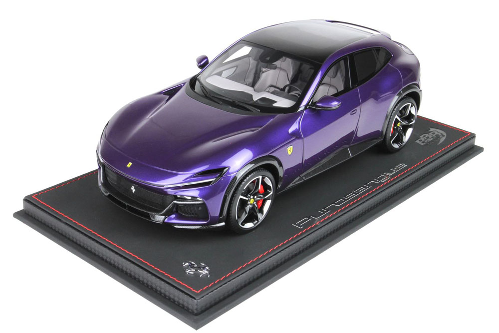 BBR P18231CV 1/18 Ferrari Prosangue - Panoramic roof Al Humaid Violet Limited 49pcs （ケース付）