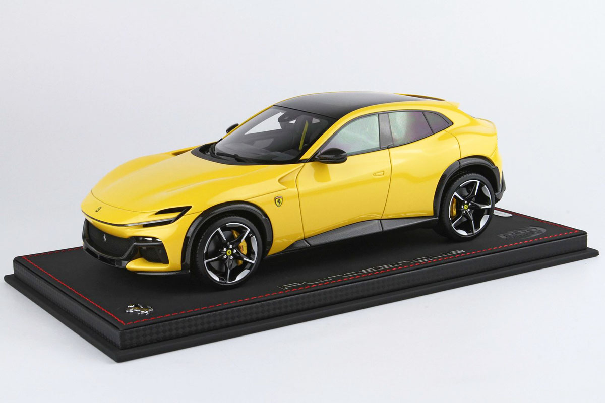 BBR P18231DV 1/18 Ferrari Prosangue - Panoramic roof Giallo Modena Limited 20pcs（ケース付）