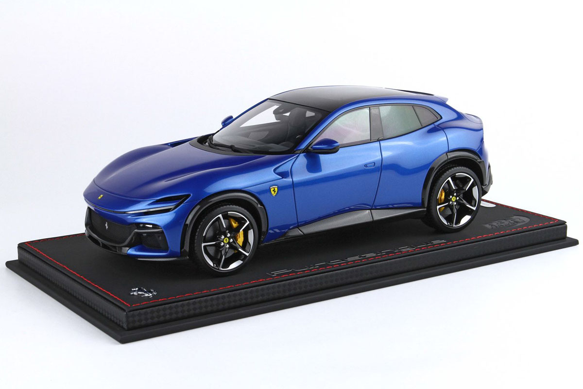 BBR P18231LV 1/18 Ferrari Prosangue - Panoramic roof Blue Corsa Limited 20pcs（ケース付）