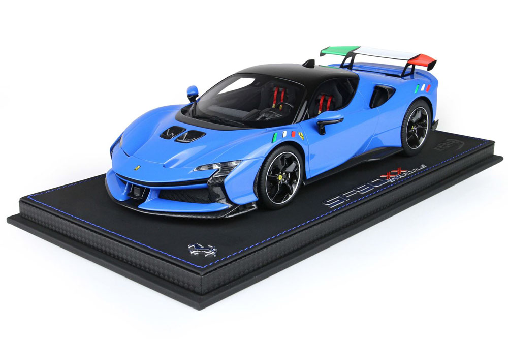 BBR P18237ITAV 1/18 Ferrari SF90XX Stradale Blu France / Black roof Limited 50pcs （ケース付）