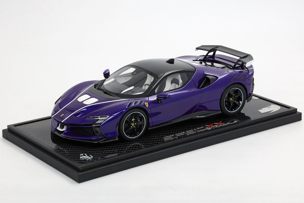 ** 予約商品 ** BBR P18237VIO 1/18 Ferrari SF90XX Stradale Violet21 / Black roof Limited 24pcs（ケース付）