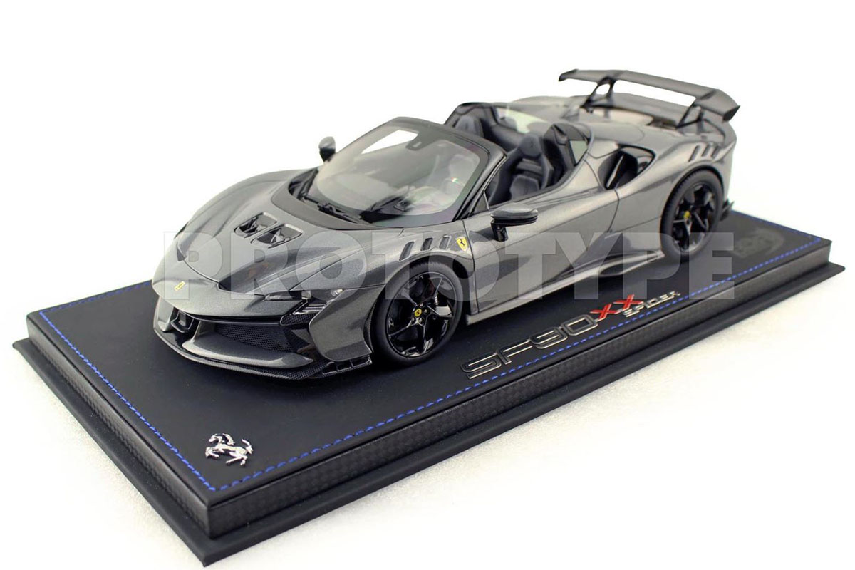 ** 予約商品 ** BBR P18238T 1/18 Ferrari SF90 XX Spider Metallic Gray Limited 36pcs （ケース付）