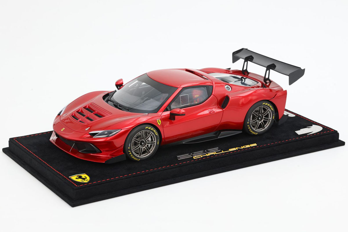 BBR P18242DV 1/18 Ferrari 296 Challenge Rosso Fuoco Limited 32pcs （ケース付）