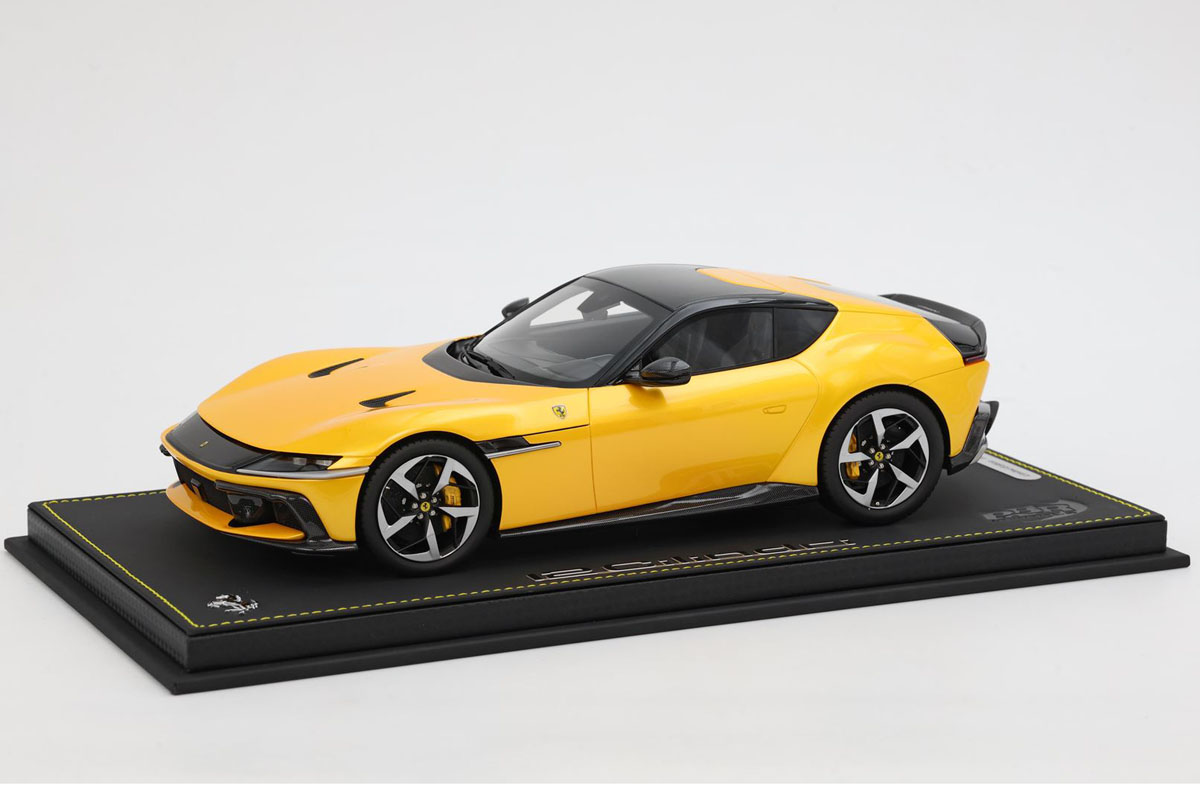 BBR P18248HV 1/18 Ferrari 12 Cilindri Coupe Giallo Tristrato （ケース付）