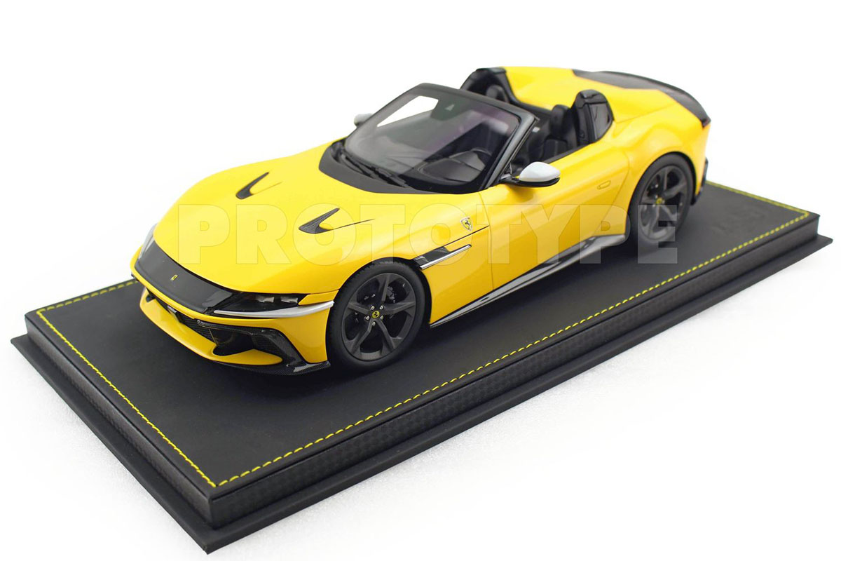 ** 予約商品 ** BBR P18251GV 1/18 Ferrari 12 Cilindri Spider Giallo Modena Limited 24pcs （ケース付）