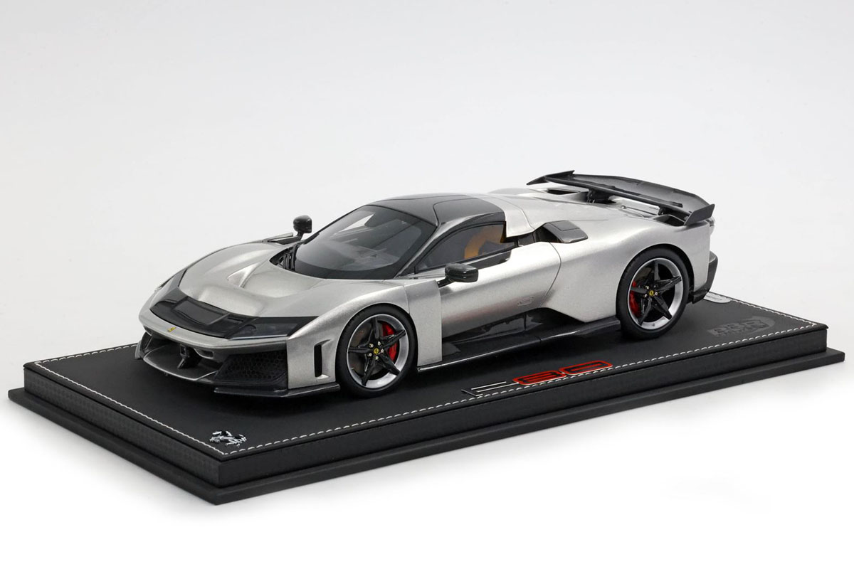 ** 予約商品 ** BBR P18253E1V 1/18 Ferrari F80 Optional carbon Gloss Aluminium - Bicolor wheels - Carbon Wing  Limited 24pcs（ケース付）