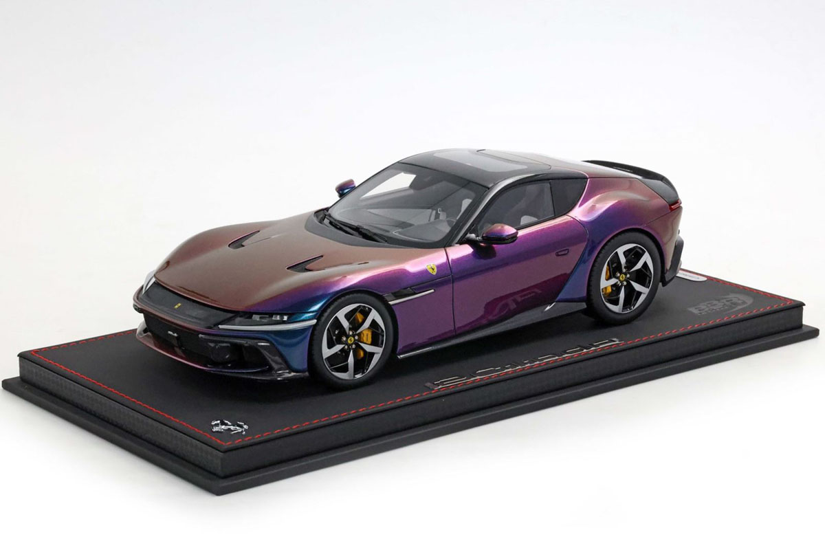 ** 予約商品 ** BBR P18254CHA 1/18 Ferrari 12Cilindri Panoramic roof - Chamaleon / Yellow Brakes Limited 48pcs （ケース付）