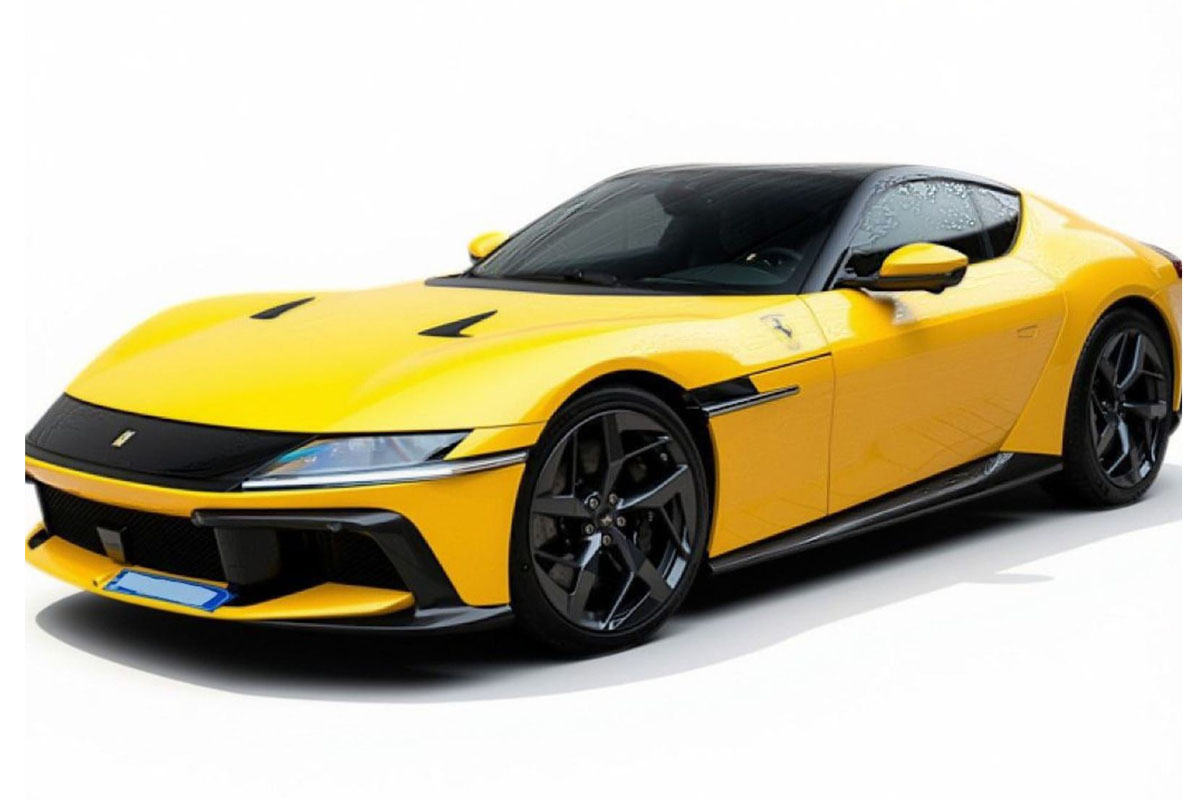 ** 予約商品 ** BBR P18254J 1/18 Ferrari 12 Cilindri Panoramic roof Giallo Modena （ケース付）
