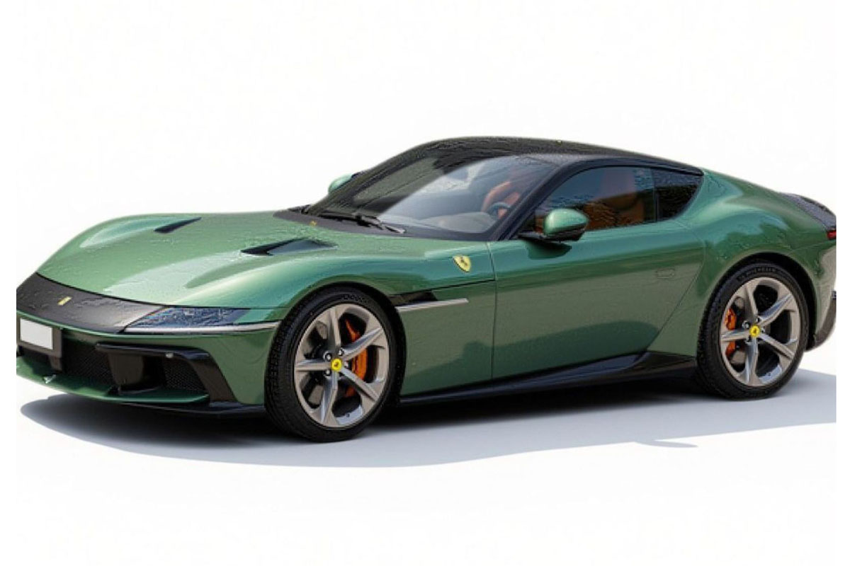 ** 予約商品 ** BBR P18254K 1/18 Ferrari 12 Cilindri Panoramic roof Verde Toscana with Terra Antica interiors （ケース付）
