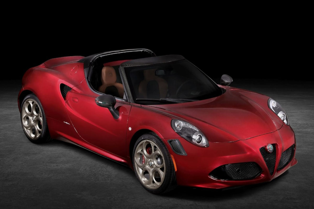 予約商品 ** BBR P18260DV 1/18 Alfa Romeo 4C Spider 33