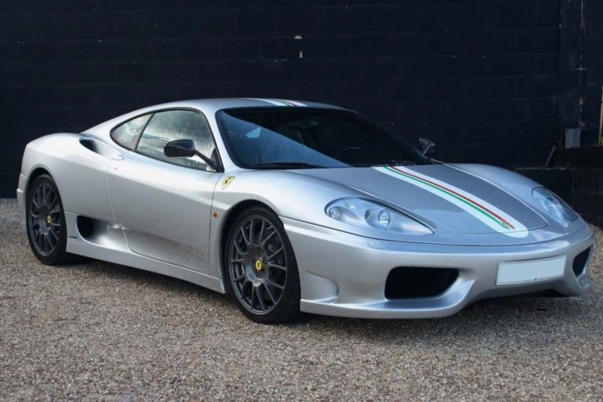 ** 予約商品 ** BBR P18262DV 1/18 Ferrari 360 Challenge Stradale Argento Nurburgring / Italian stripe （ケース付）