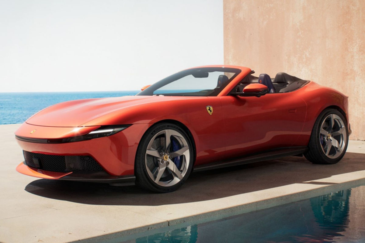 ** 予約商品 ** BBR P18281AV 1/18 Ferrari Amalfi Spider Rosso Tramonto （ケース付）